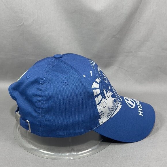 FIFA World Cup Brazil Strapback Cap Hat Blue Soccer Hyundai Souvenir Dad Mens - Picture 5 of 14